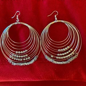 Large circle earrings